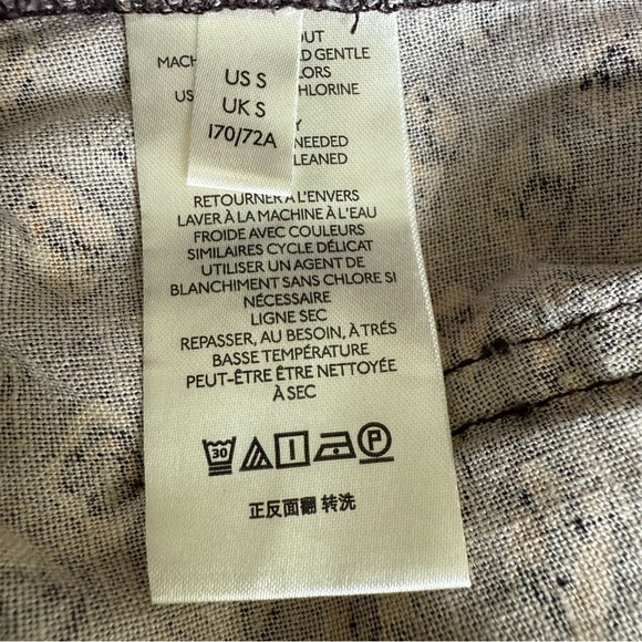 Anthropologie Linen Utility Jogger Multi Fall Color Patterned Joggers Boho Small - Picture 7 of 16